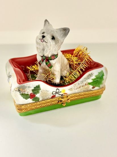 Picture of Limoges Westie in Holiday Decor Box