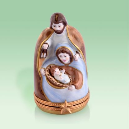 Picture of Limoges Holy Family Statuette Box 