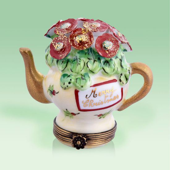 Picture of Limoges Merry Christmas Teapot Box