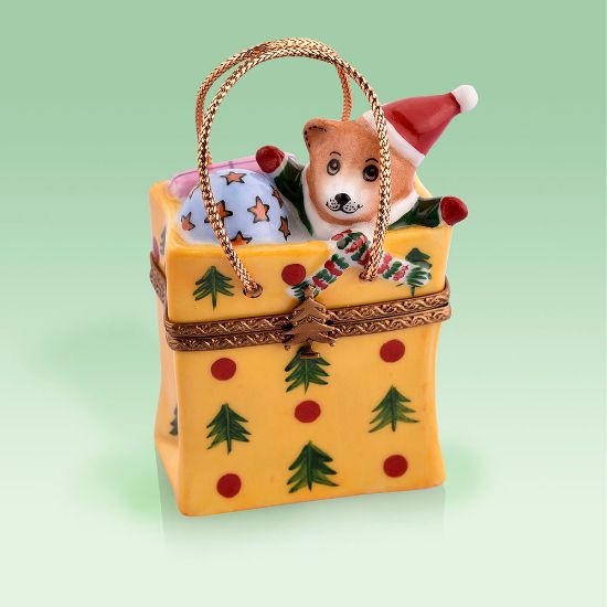 Picture of Limoges Holiday Teddy in Bag box