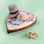 Picture of Limoges Wedding Heart with Hats Box