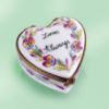 Picture of Limoges "Love Always" Pansies Heart Box