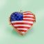 Picture of Limoges Usa Flag Heart Box