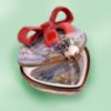 Picture of Limoges Wedding Day Heart with Red Bow Box