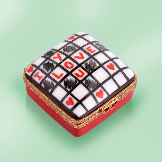 Picture of Limoges Love Crossword Puzzle Box 