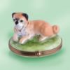 Picture of Limoges Pug Dog on Grass Box
