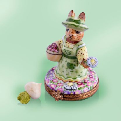 Picture of Limoges Mrs Rabbit Gardener with Vegetable Box