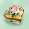 Picture of Limoges Brown Rabbit on Heart with Carrots Box