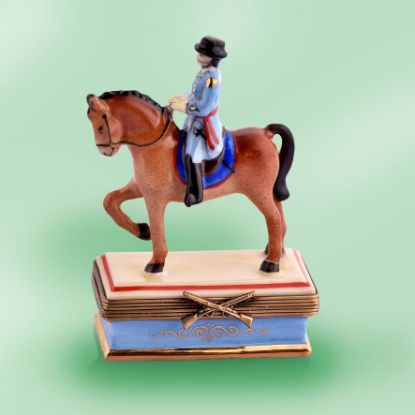 Picture of Limoges English Rider in Blue Box