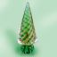Picture of Murano Glass Green and Gold Pine Tree