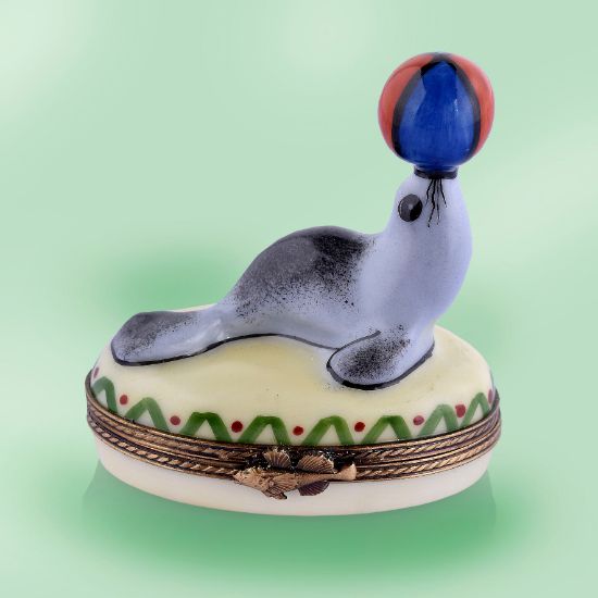 Picture of Limoges Seal with Balloon Box
