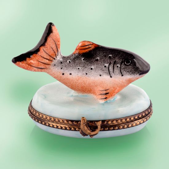 Picture of Limoges  Salmon Box