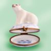 Picture of Limoges Polar Bear on Ice with Fish Box