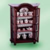 Picture of Reutter  China Cabinet with Porcelain Miniatures