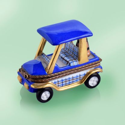 Picture of Limoges Blue Old Fashion Golf Cart Box