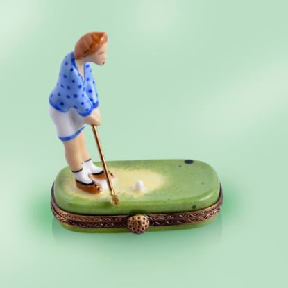 Picture of Limoges Woman Golfer Box