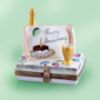 Picture of Limoges Happy Anniversary  with Cake, Champagne Goblet and Bottle  Box