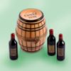 Picture of Limoges Wooden Barrel Cuvee 2010  Box and 3 Bottles of Red Wine