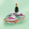 Picture of Limoges Wine on Tray with Grapes and Wine Glass Box