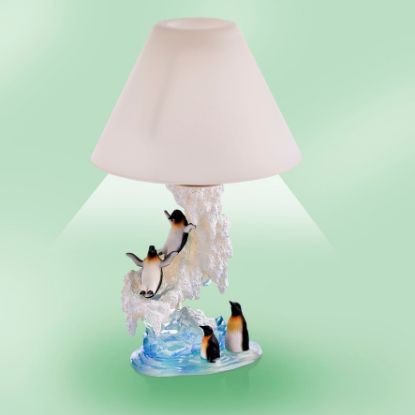 Picture of Penguins Votive Candle Holder Lamp