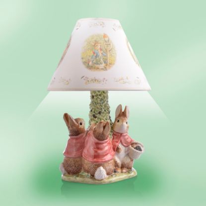 Picture of Beatrix Potter  Peter Rabbit and Bunnies Lamp 