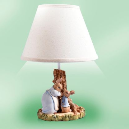 Picture of Beatrix Potter Mama Rabbit and Baby Lamp