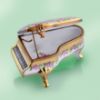 Picture of Limoges Festival of Roses and Gold  Piano Box 