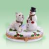 Picture of Limoges Snowman with Westie Box