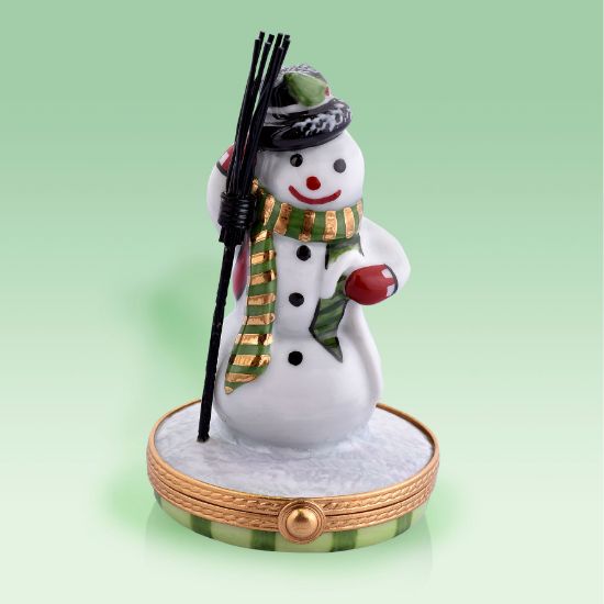 Picture of Limoges Snowman with Broom Box