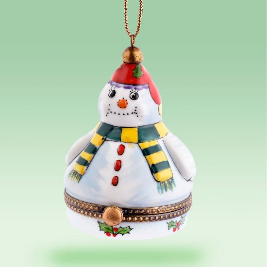 Picture of Limoges Snowman Ornament Box