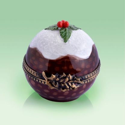 Picture of Limoges Holiday Chocolate  Pastry with Cream and Cherry Round Box 