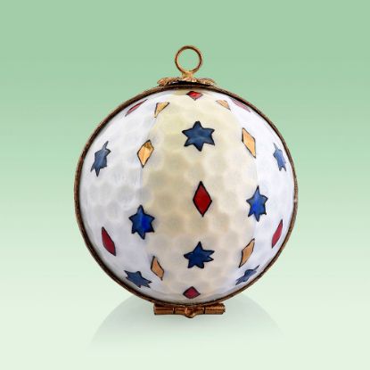 Picture of Limoges Holiday Gold Ball Ornament Box