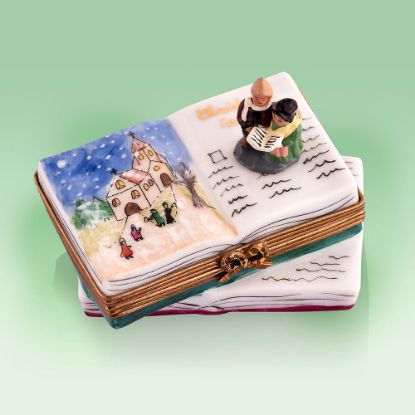 Picture of Limoges Open Christmas Book with Carolers Box