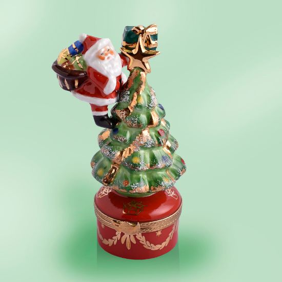 Picture of Limoges Christmas tree with Santa Box 