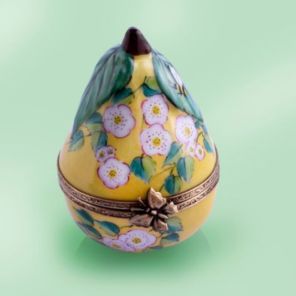 Picture of Limoges Yellow Pear with white Flowers