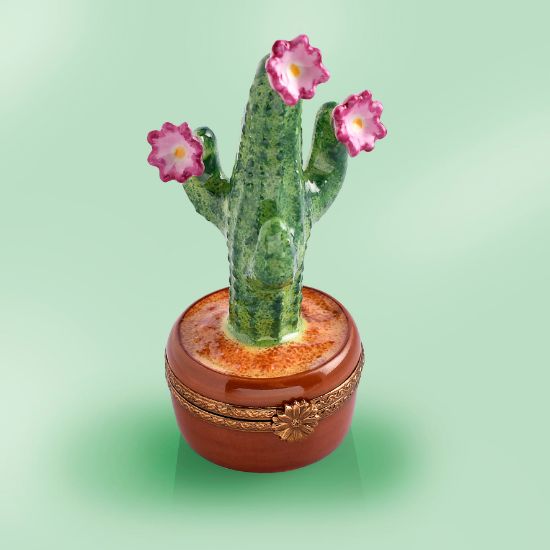 Picture of Limoges Cactus with Flowers Box