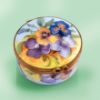 Picture of Limoges Pansies Round Box