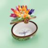 Picture of Limoges artistic Flowers on Grass Oval Box