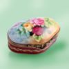 Picture of Limoges Early Autumn Roses Painting on Burgundy Box