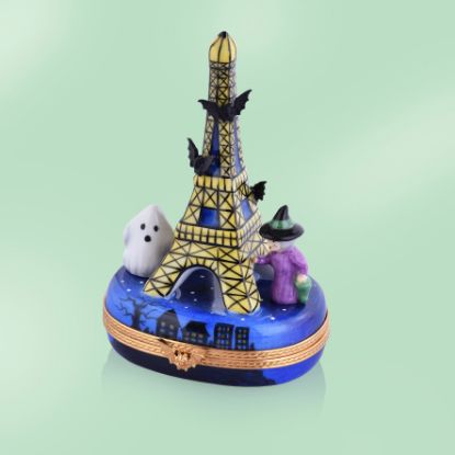 Picture of Limoges Eiffel Tower with Witch and Ghost Box