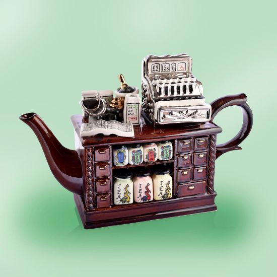 Picture of British  Cardew  Tea Shop with Cash Register.