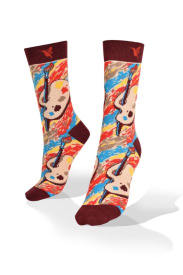 Picture of Artistic Socks with Paint Exclusive Design