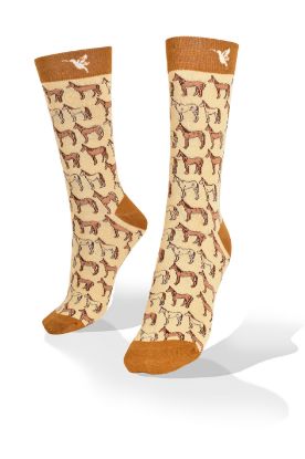 Picture of Brown and Tan Horses Exclusive Design Socks 