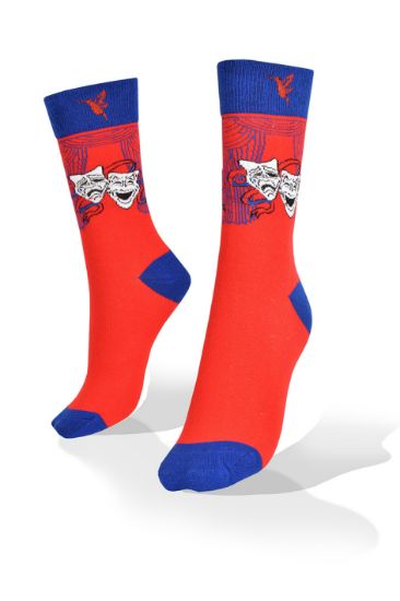 Picture of Theather in Red Exclusive Design Socks