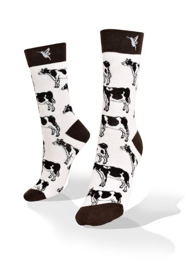 Picture of Black and White Cows Exclusive Design  Socks