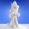 Picture of De Carlini White Santa with Stick Ornament