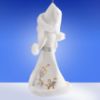 Picture of De Carlini White Santa with Stick Ornament