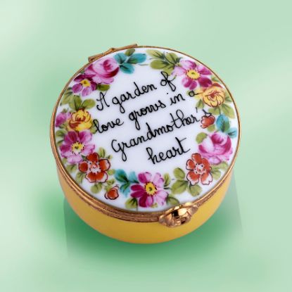 Picture of Limoges "A Garden of Love Grows in a Grandmother' s Heart" Box