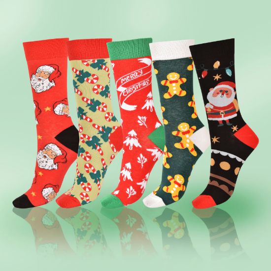 Picture of Holiday Set of 5 Socks