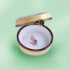 Picture of Limoges "The Time to be Happy is Now" Floral Yellow Box